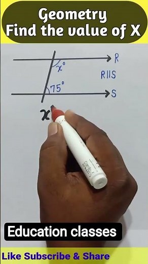 "Find the Value of X: Geometry Made Easy! ⚡️" 🤔 #Geometry #MathTricks #FindX #Mathematics #Education