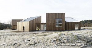 studio to po ma scatters clustered 'tidal house' across netherlands' texel island