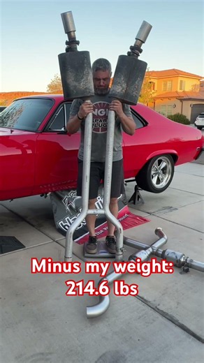 How much does it weigh!? #exhaust #flowmaster