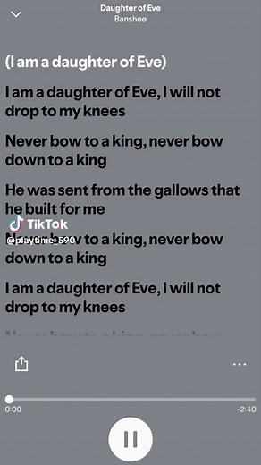 Daughter of Eve - Banshee Lyrics Explanation