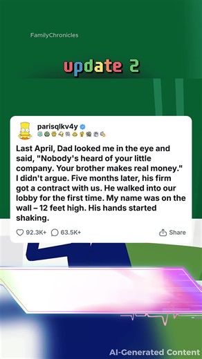 Last April, Dad looked me in the eye and said,