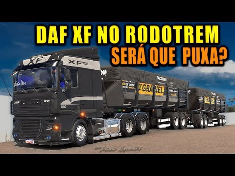 Testando o DAF XF105 no Mapa RBR | E como faz para manobrar Rodotrem?