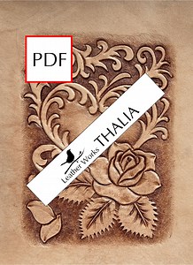 Leather Carving / Leather Tooling Pattern | Heart & Rose B | Sheridan Style | Floral Design | Art Projects | Valentine | PDF | DC-013 - Etsy