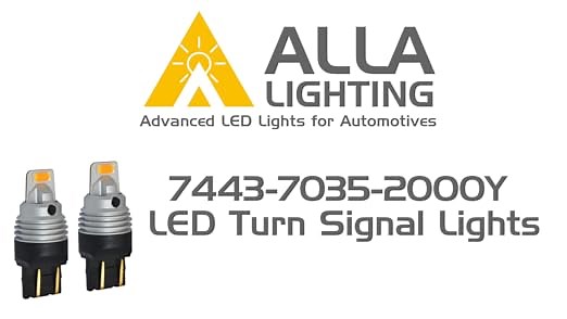 7443 7444NA 7440 NA LED Turn Signal Lights Amber Yellow Bulb