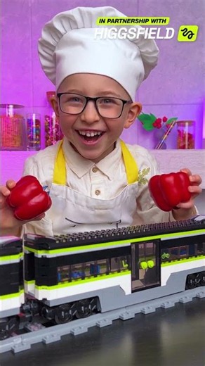 Healthy Train! 🍎🚂 DIY from Fruits & Veggies! ✨