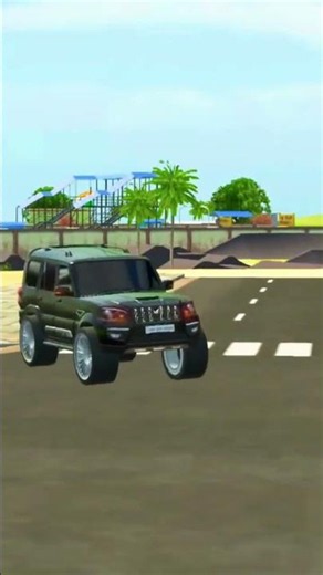 white 🤍wali Mahindra Scorpio car🔥 driving game 3d || real Scorpio game 😈|| Indian car game video 3d