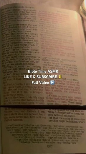 Christian ASMR Bible Reading for Sleep ✝️ John 12 | Rain sound #fypシ #asmr #shorts #bible #sleep
