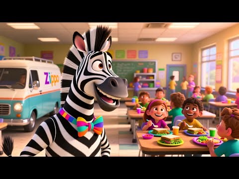 Zebra Zooms To School 🦓🏫 | Learn Numbers, Letters & Colors for Kids | Fun Preschool Learning Video