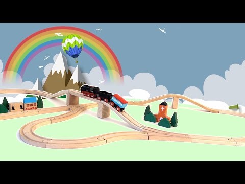Clickety-Clack Train Song | All Aboard the Toy Train Ride! 🚂✨