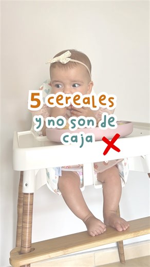 Recetas | Asesorías y Talleres | Alimentación BLW 🥕 on Instagram: "❌ Olvida los de cajita… ✨ Aquí tienes 5 cereales reales y nutritivos que tu bebé sí puede comer 👶💖. 🌾 Avena: rica en fibra y hierro, ideal para darle energía. Puedes ofrecerla en pancakes, galletitas o en forma de porridge. 🍚 Arroz: blanco o integral, solo recuerda lavarlo muy bien antes de cocinarlo. Ofrécelo en bastones para un mejor agarre. 🍝 Trigo: lo encuentras en la pasta, que puedes dar en bastones para que practique