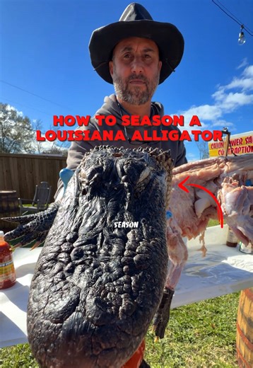 🐊🌶️ The Cajun Way to Season a Gator 🐊 Why Alligator Works Alligator is lean and mild, which makes proper seasoning essential. The right blend brings out its natural flavor while keeping the meat balanced, tender, and full of Cajun character. 🧄 Built for Cajun Game Cooking We season alligators with our Garlic Sauce, Worcestershire Sauce, BBQ Rub, and All Purpose Cajun Seasoning. This combination adds savory depth, gentle heat, and a rich finish that works especially well with wild game. 🔥 Ma