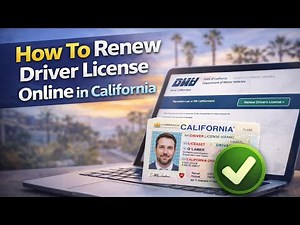How To Renew Driver License Online in California