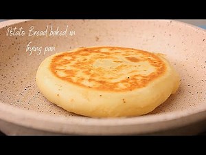 Fluffy Mozzarella Cheese Potato Bread baked in frying pan by cookup's