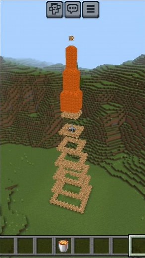 Minecraft Biggest Cobblestone Tower HACK 🤯
