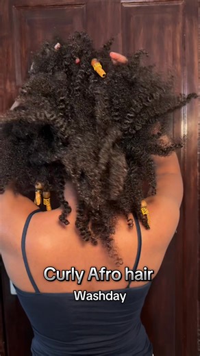 Washday Routine for Natural Curly Afro Hair