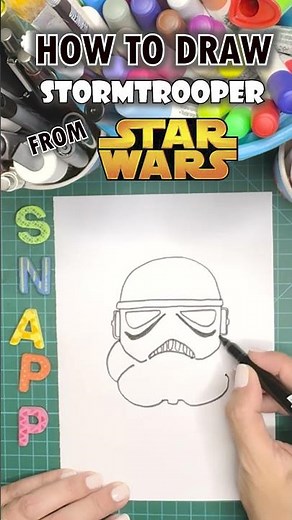 How to draw Stormtrooper from Star Wars #starwars #starwarsfan #stormtrooper #disney