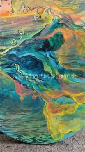 The Oceanic Lava painting | Acrylic of oceanscape after a long time #oceanart #oceanvibes #shorts