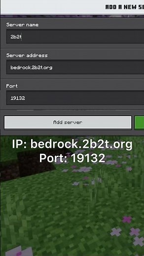 2b2t Anarchy Server IP In Minecraft Bedrock Edition