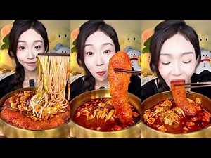 Extreme Spicy Chinese Noodles Challenge 🌶️😱 | Mukbang Eating Show 🍜