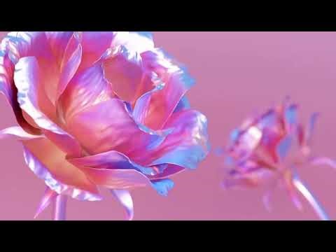 Make a folded flower with blender～