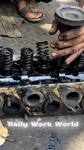 How Mechanics Remove Valves 😱 #Shorts