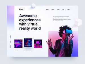 Metaverse - Virtual Reality World Landing Page