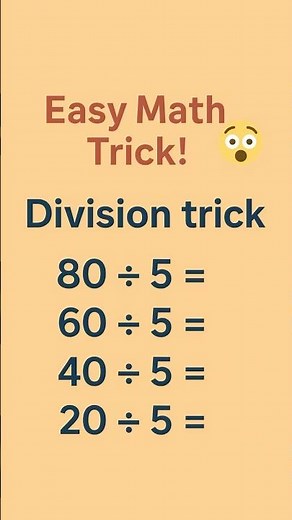 Division Trick | Fast & Easy Way to Divide | #DivisionTrick #Maths