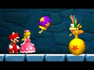 New Super Mario Bros. U Deluxe - Co-Op Walkthrough World 1 - Acorn Plains (2 Player)