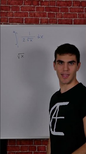 Integral definida para principiantes | Integral desde 1 hasta 4 de 1/(2√x)