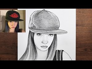 Manifest Zeynep Oktay çizimi, Adım adım karakalem portre nasıl çizilir