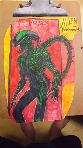 My Own Xenomorph drawing.