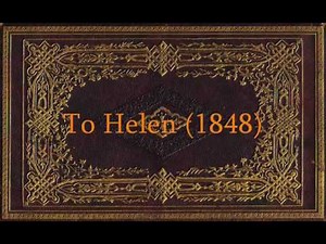 Edgar Allan Poe - To Helen (1848)