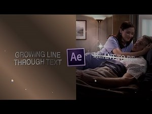 growing line through text tutorial | after effects