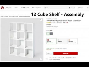 Target 12 Cube Shelf - Assembly Video (Room Essentials)