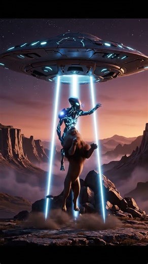 Alien Abduction on the Mountain: Lion Taken by UF