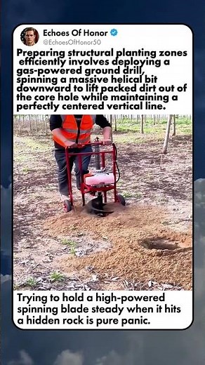 HOLE DIGGER IN ACTION