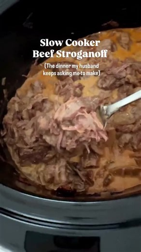 (46g Protein!) Slow Cooker Beef Stroganoff 🍲✨ Cozy, hands-off comfort food that my husband keeps asking me to make again and again. ✨ SAVE comment “recipe” I make stroganoff all the time because my family loves it, but turning a pot roast into this slow cooker version might be my favorite yet. It’s rich, creamy, and the kind of dinner that somehow tastes even better the next day. ✅ Hands-off slow cooker dinner ✅ Cozy comfort food the whole family loves ✅ Husband approved! Get the full recipe ht