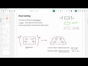 Shear locking theory - FEA