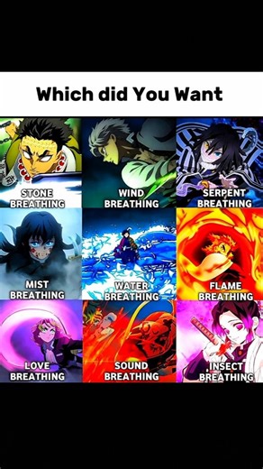 Which Character did You Want ? #anime #demonslayer #memes #favcharacter