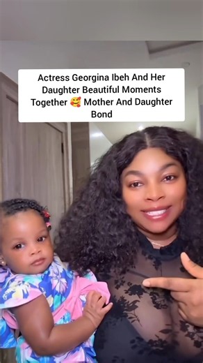 Actress Georgina Ibeh And Her Daughter Beautiful Moments Together 🥰 Mother And Daughter Bond