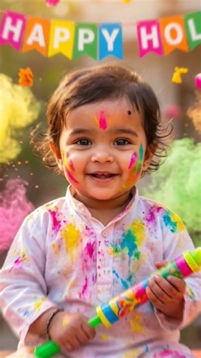 Google Gemini Happy Holi prompt | Google Gemini AI Holi prompt for baby | Baby Gemini prompt