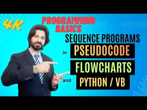 P2 Sequence Programs | Pseudocode | Flowchart | Python VB | O level | A level | CS with Majid Tahir