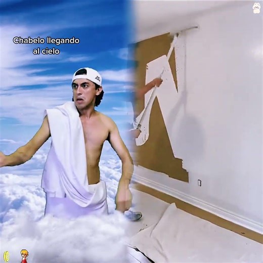 Chabelo llegando al cielo 😂 #chabelo #cielo #humor #broma #comedia #scketch #omg