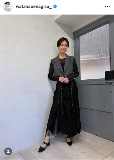 元フジアナ渡邊渚、ノースリ＆メガネ姿で近況報告　「今は詰め込みすぎない働き方を心がけてます！」