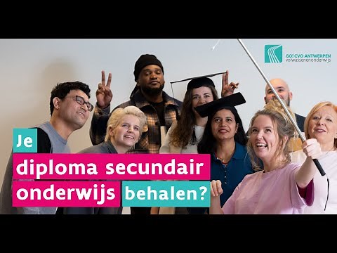 Behaal je diploma secundair onderwijs via het volwassenenonderwijs!