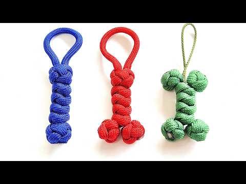 Dumbbell, Dual-Engine Rocket, Dog Bone – DIY Top 3 Diamond/Snake Knot Paracord Key Fobs