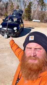 Ice ain’t no match for my homemade snow plow..