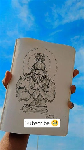 Balwan Hanuman 🚩#hanuman #draw #drawing #howtodraw #hanumanji #jaishreeram #ram #shorts #subscribe