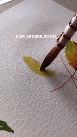 Fall Mood: Painting an Autumn Leaf