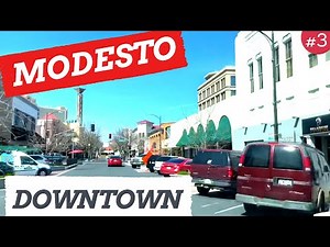 Driving Downtown - Modesto California